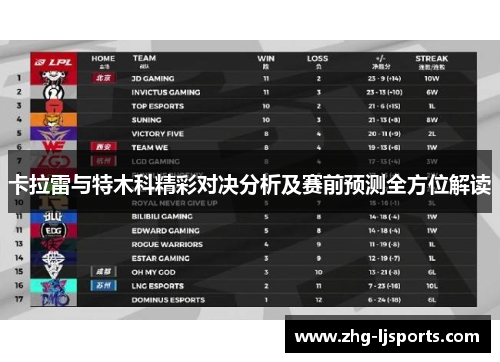 卡拉雷与特木科精彩对决分析及赛前预测全方位解读